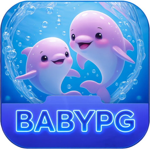 Imagem promocional da BABYPG mostrando a plataforma e suas vantagens